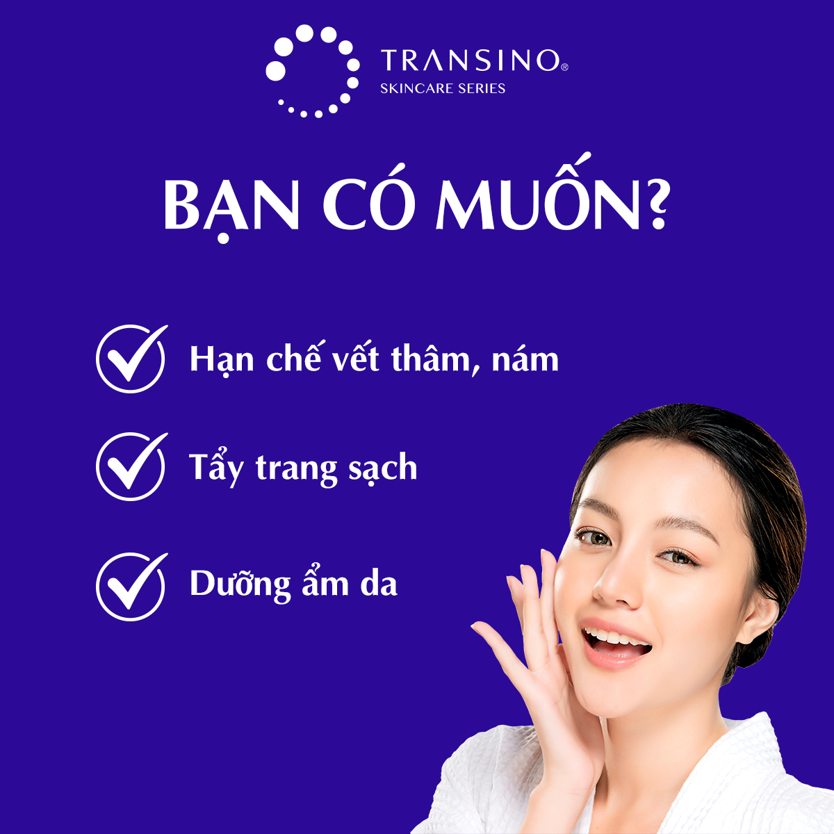 Kem tẩy trang TRANSINO