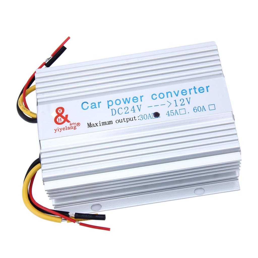 Car Power Supply DC 24V to 12V 30A Converter Inverter Transformer