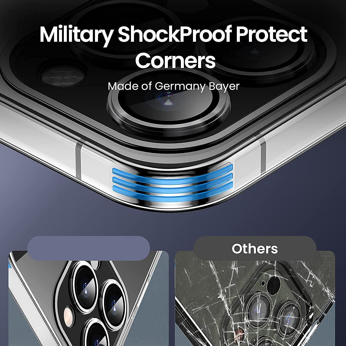 Ốp lưng cường lực camera trong suốt cho iPhone 13 Pro Max hiệu Likgus Lens Protection Case độ trong tuyệt đối, chống trầy xước, siêu mỏng 1.5mm - hàng nhập khẩu