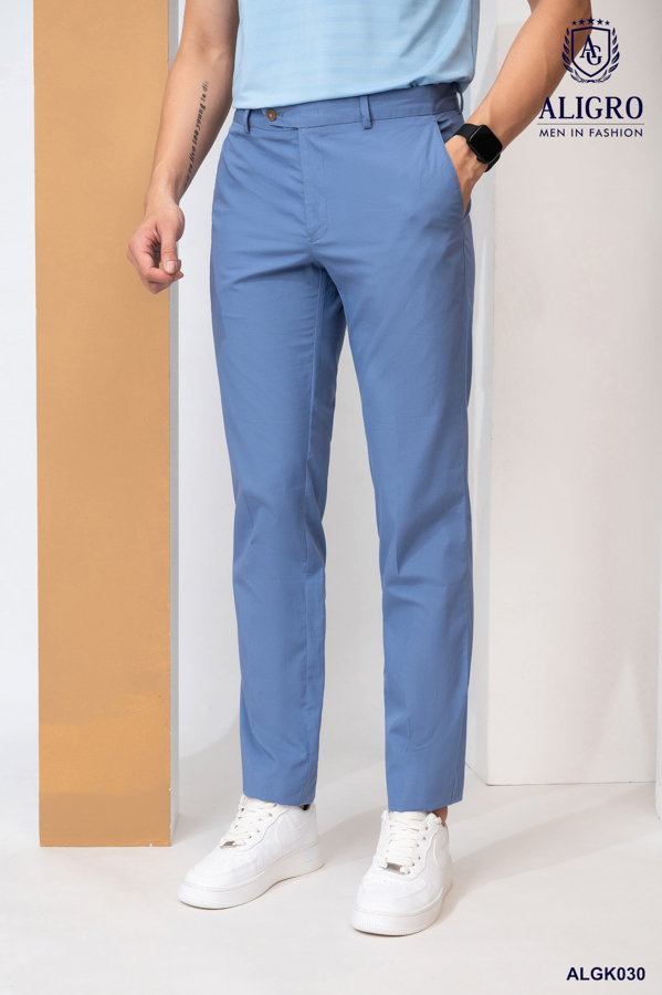 Quần Kaki Nam Aligo Xanh Dương ALGK030