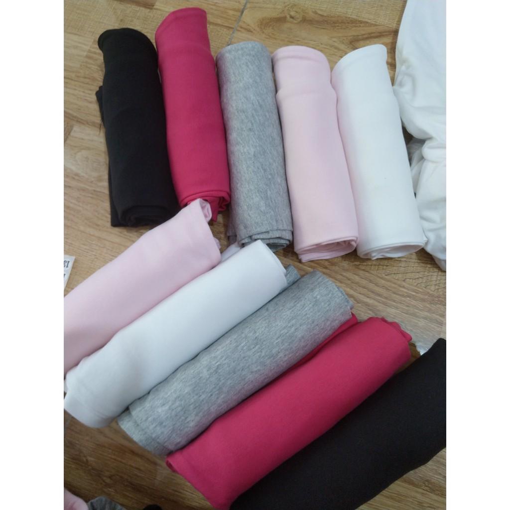 (VẢI XUẤT DƯ) QUẦN LEGGING DÀI/ QUẦN DÀI TRƠN THUN COTTON 4 CHIỀU CHO BÉ GÁI 9-41KG