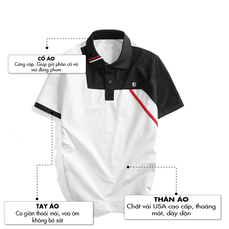 [OV-UPL0026] Áo ROIDERY POLO OVERCO 2022 thiết kế trẻ trung, năng động, độc đáo