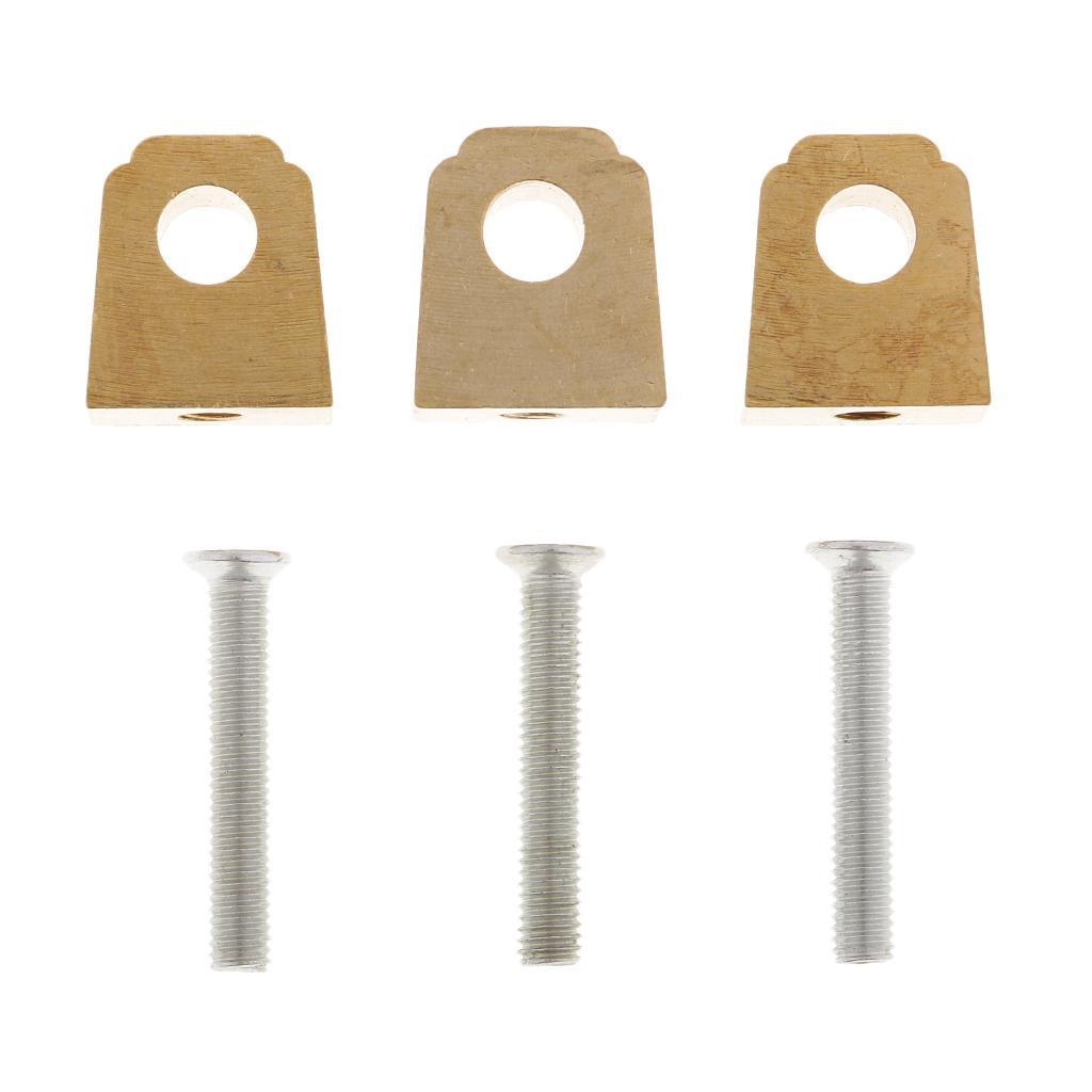 3 Sets Brass Upholstery Home Furniture Wooden Door Lock Hardware Accessories Replacement Parts Gold