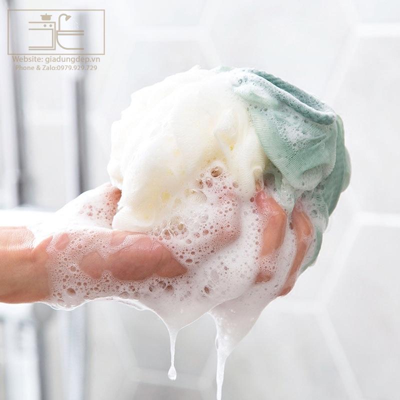 Bông tắm lưới tạo bọt - Khăn tắm - Miếng cọ người dùng trong nhà tắm - Loại dày dặn