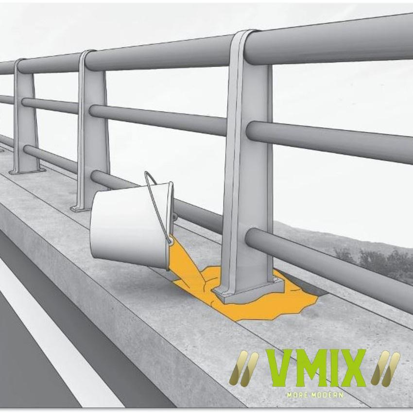 Vữa không co ngót cường độ cao Grout M60 độ chảy cao đạt cường độ sớm dễ dàng thi công .
