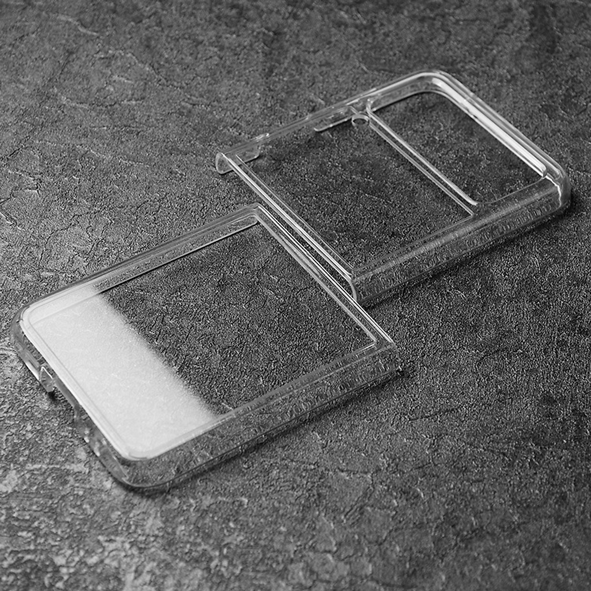 Ốp lưng trong suốt chống sốc chống ố vàng, lưng cứng viền dẻo cho Samsung Galaxy Z Flip 3 bảo vệ toàn diện - Hàng nhập khẩu