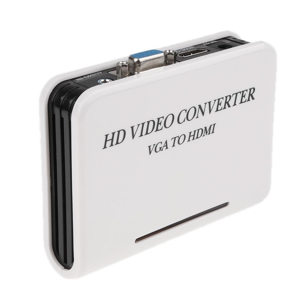 VGA to HDMI 1080P Full HD HDTV Video Converter Adapter Box for Laptop HDTV