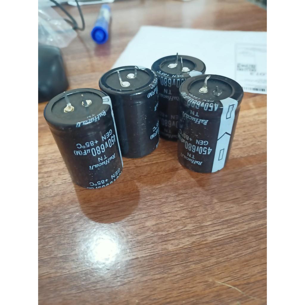 Tụ nguồn 680uf 450v combo 5 chiếc