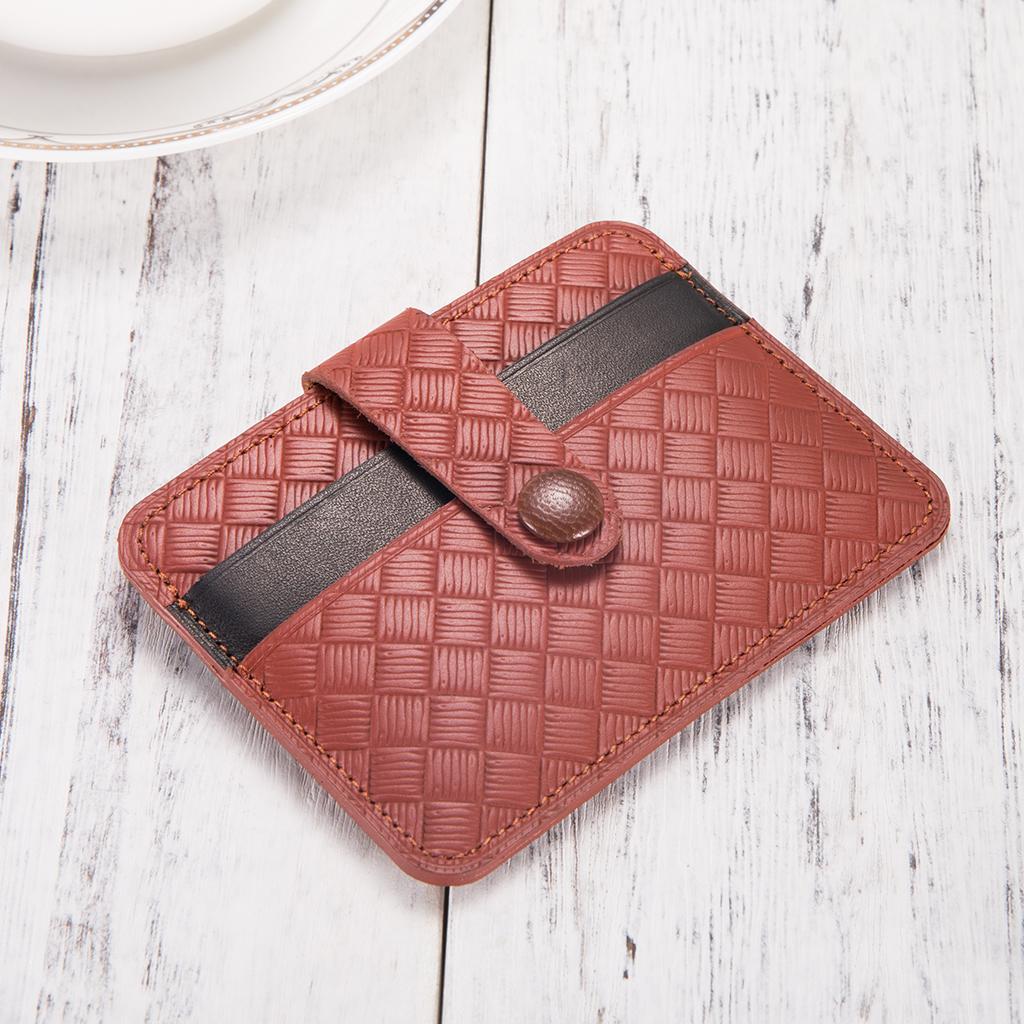 Men Slim Leather Wallet Card Holder Purse Front Pocket Wallets