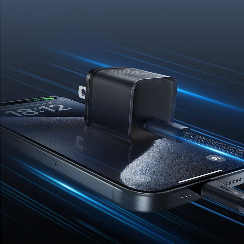 Bộ sạc nhanh Baseus GaN5S Fast Charger 1C 30W Cho iPhone 15 14 13 Pro Max (Nhỏ gọn, sạc nhanh PD/Quick Charge)- Hàng nhập khẩu