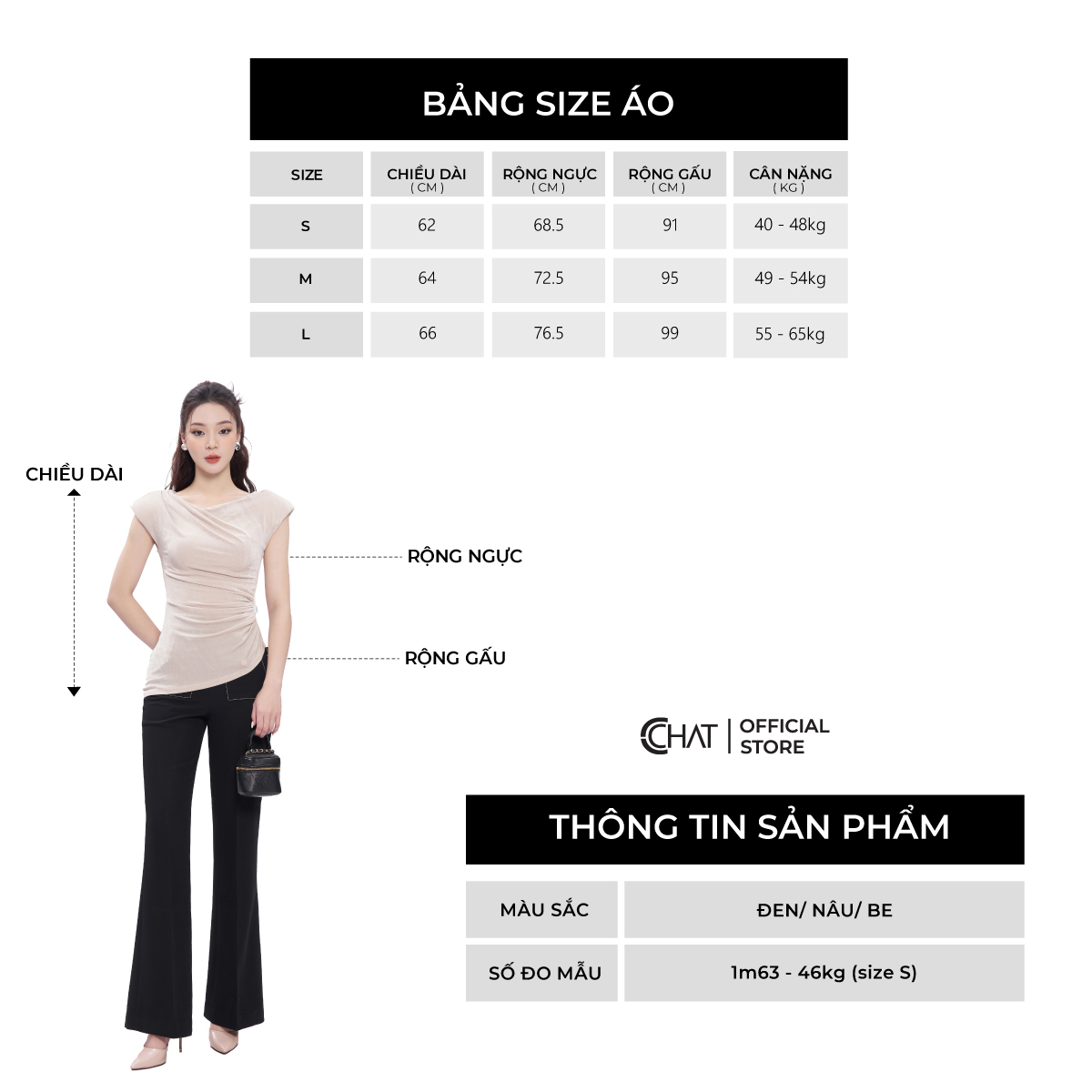 Áo Kiểu Nữ  Vạt Xéo Nhún Eo Chất Thun Cao Cấp Mềm Mịn 53TNC2021OT