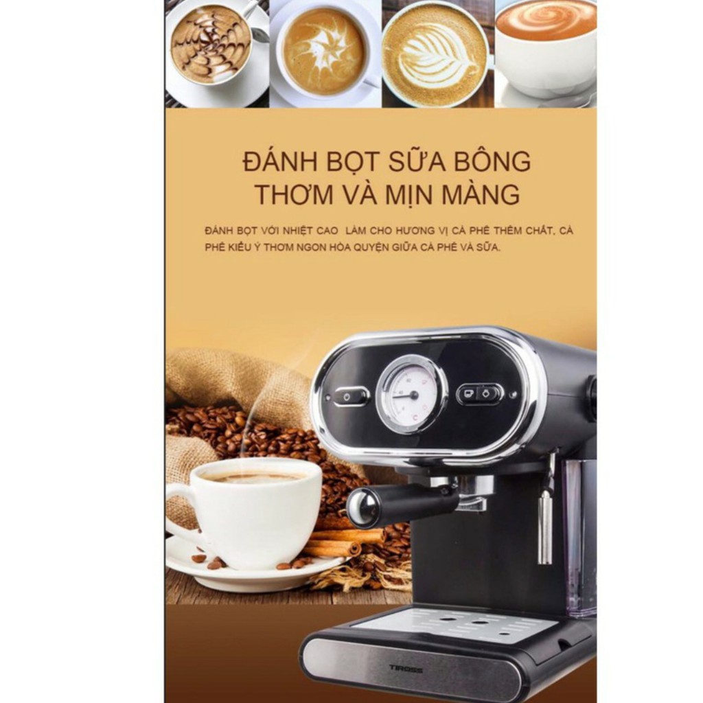 Máy Pha Cà Phê Espresso Tiross TS6211 - Hàng Chính Hãng