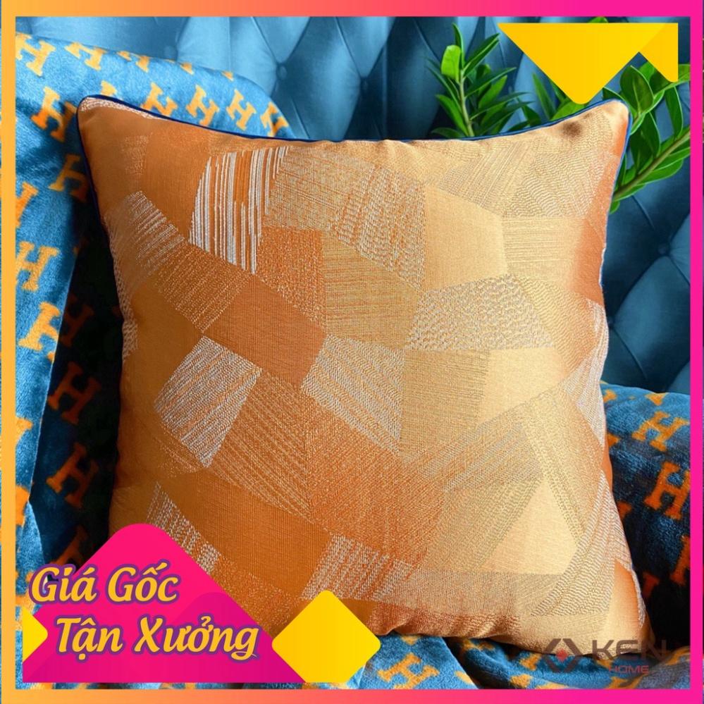 Gối Tựa Lưng Gối Tựa Sofa, Gối Vuông Trang Trí Hoa Văn Hiện Đại Kích Thước 45x45cm