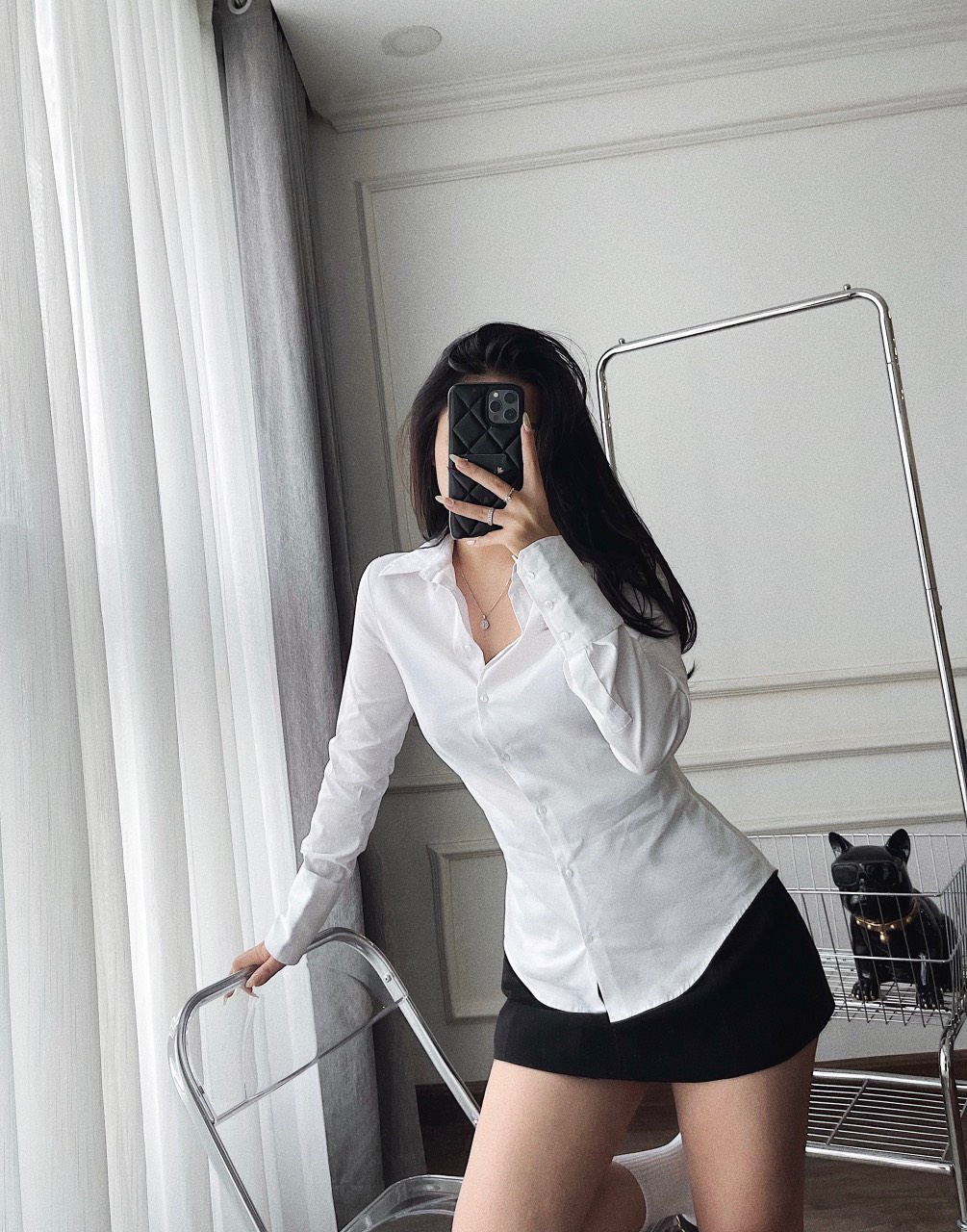 ÁO SƠ MI TRẮNG HÀNG XUẤT DƯ SIÊU XỊN CHO CÁC CHỊ EM CHẤT MỊN ĐẸP SIÊU MƯỚT