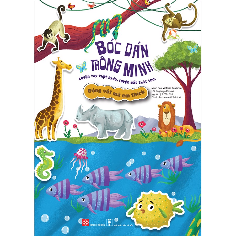 Combo Bóc Dán Thông Minh - Luyện Tay Thật Khéo, Luyện Mắt Thật Tinh / Sách Kích Thích Sự Phát Triển và Tư Duy Của Con Trẻ