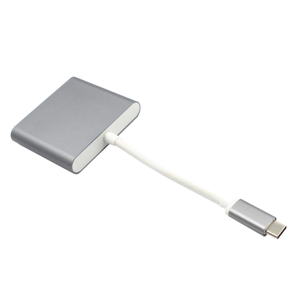 USB-C HUB Digital AV Multi Port Adapter Cable Type-C to HDMI 4K& USB 3.0