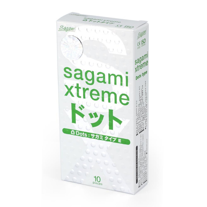Bao cao su Sagami Xtreme White gân gai