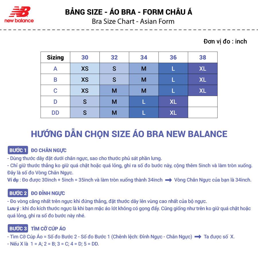 Áo bra thể thao nữ New Balance Training Medium Support Bra - AWB11044WT (form châu á)