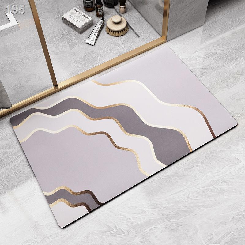 Diatom bùn phòng tắm chống trượt sàn thảm nhà vệ sinh tấm thấm nước toilet cửa chậu rửa gia dụng lót chân đất