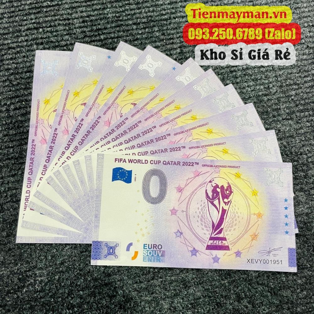 Tờ lưu niệm World Cup Qatar 2022 mệnh giá 0 Euro, BÃO GIÁ