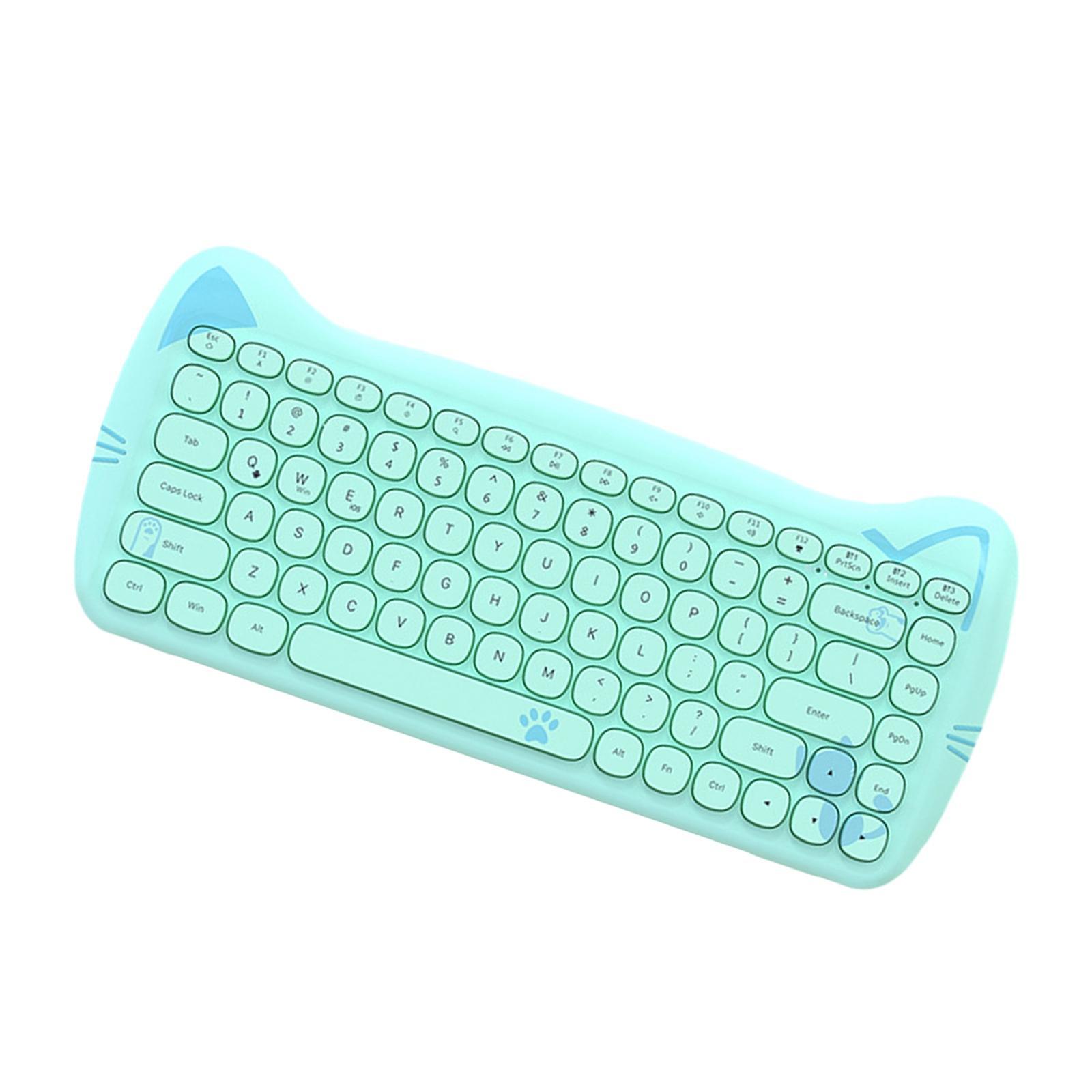 Gaming Keyboard 84 Keys Bluetooth 3.0/Wired for Home Tablet Users