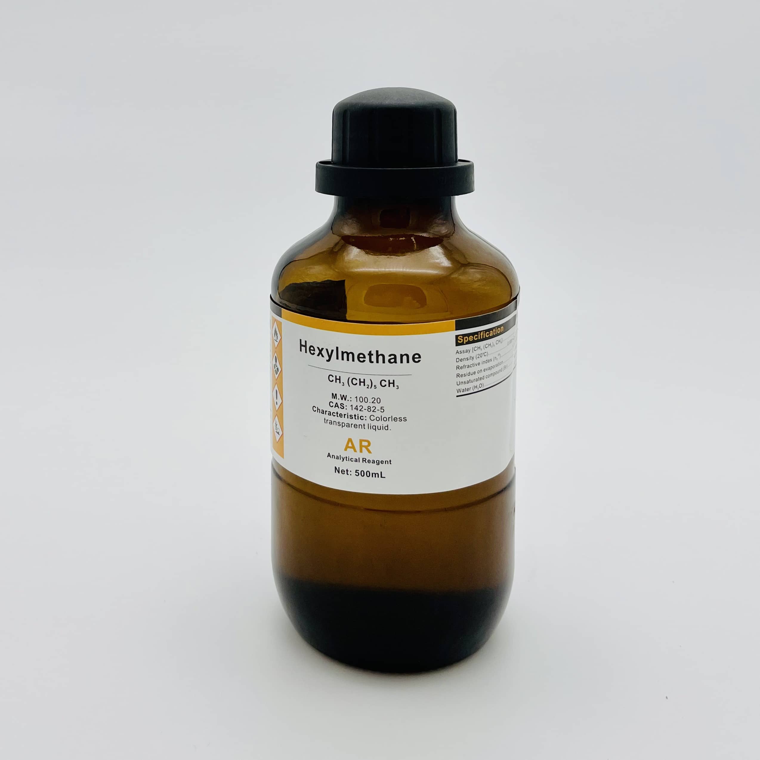 Hóa chất n-Heptane (Hexylmethane, AR, Chai 500ML, Xilong, Cas 142-82-5)