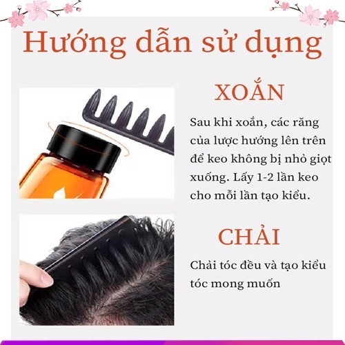 Lược  vuốt tóc cho nam cao cấp ,chai lớn 260ml 2 trong 1  ,tạo kiểu ,tạo nếp giữ tóc 24 giờ , mang lại vẻ đẹp  quyến rũ nam tính