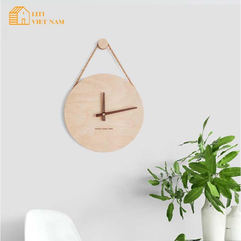 Đồng hồ gỗ treo tường - Decor trang trí