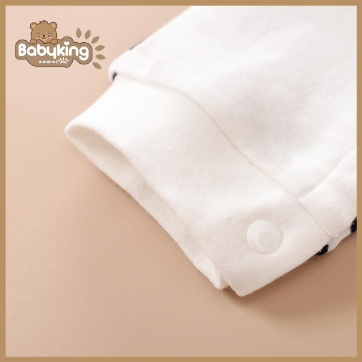 BodySuit,áo liền quần dễ thương dài tay chim cánh cụt cho bé , cotton 100% ,thương hiệu Aiueo Nhật.