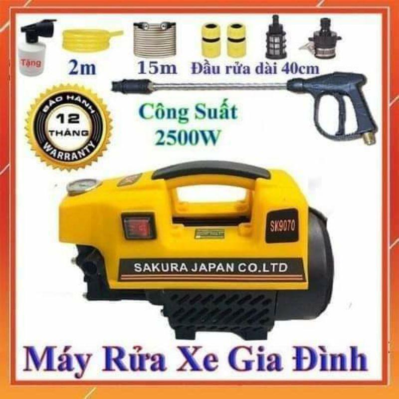 MÁY RỬA XE MINI-3500W GIA ĐÌNH SÂN VƯỜN  NHẬT BẢN