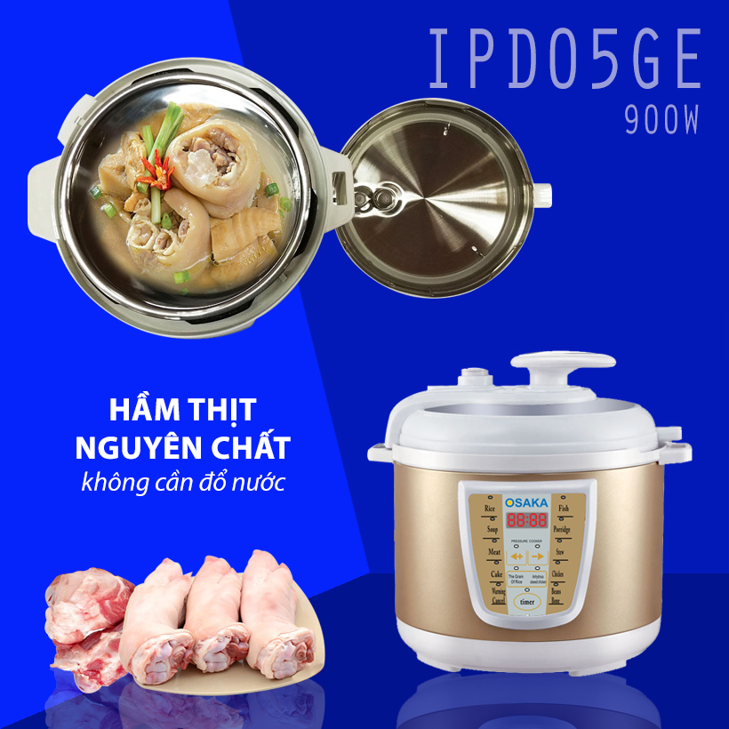 Nồi áp suất điện Osaka IPD-05GE 5L