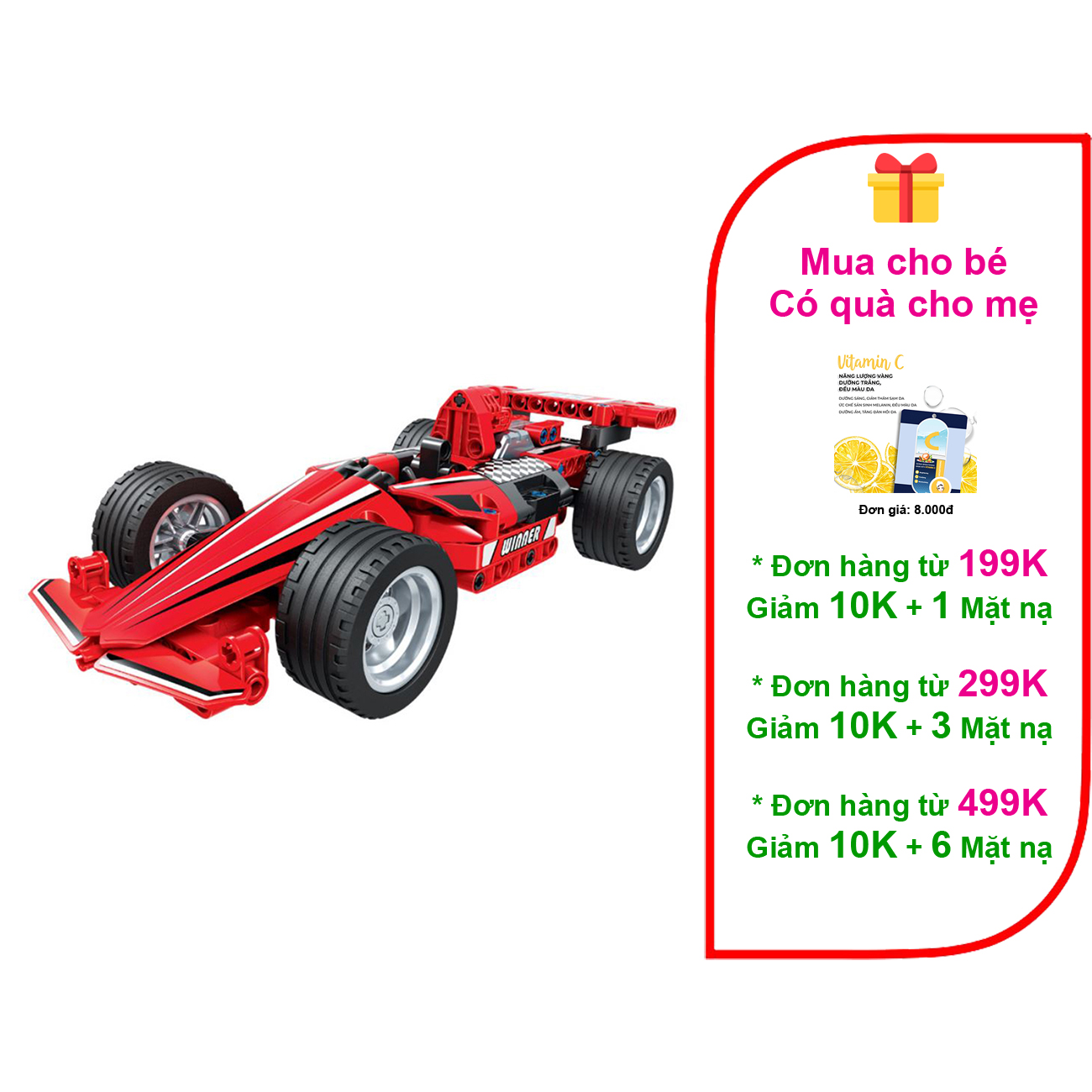 Đồ chơi lắp ráp xe đua công thức loại lớn