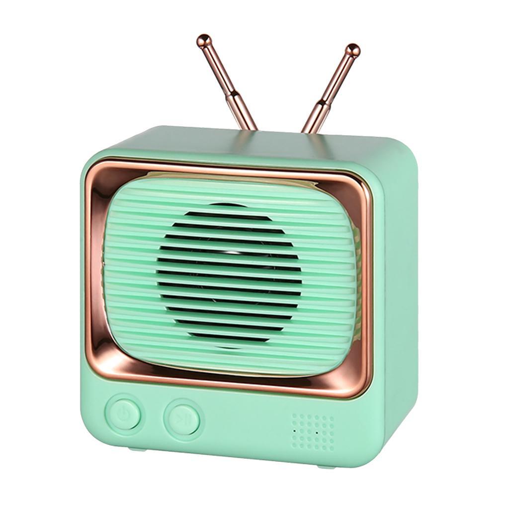 Bluetooth Retro Speaker Wireless  Speaker Rich Bass Stereo White