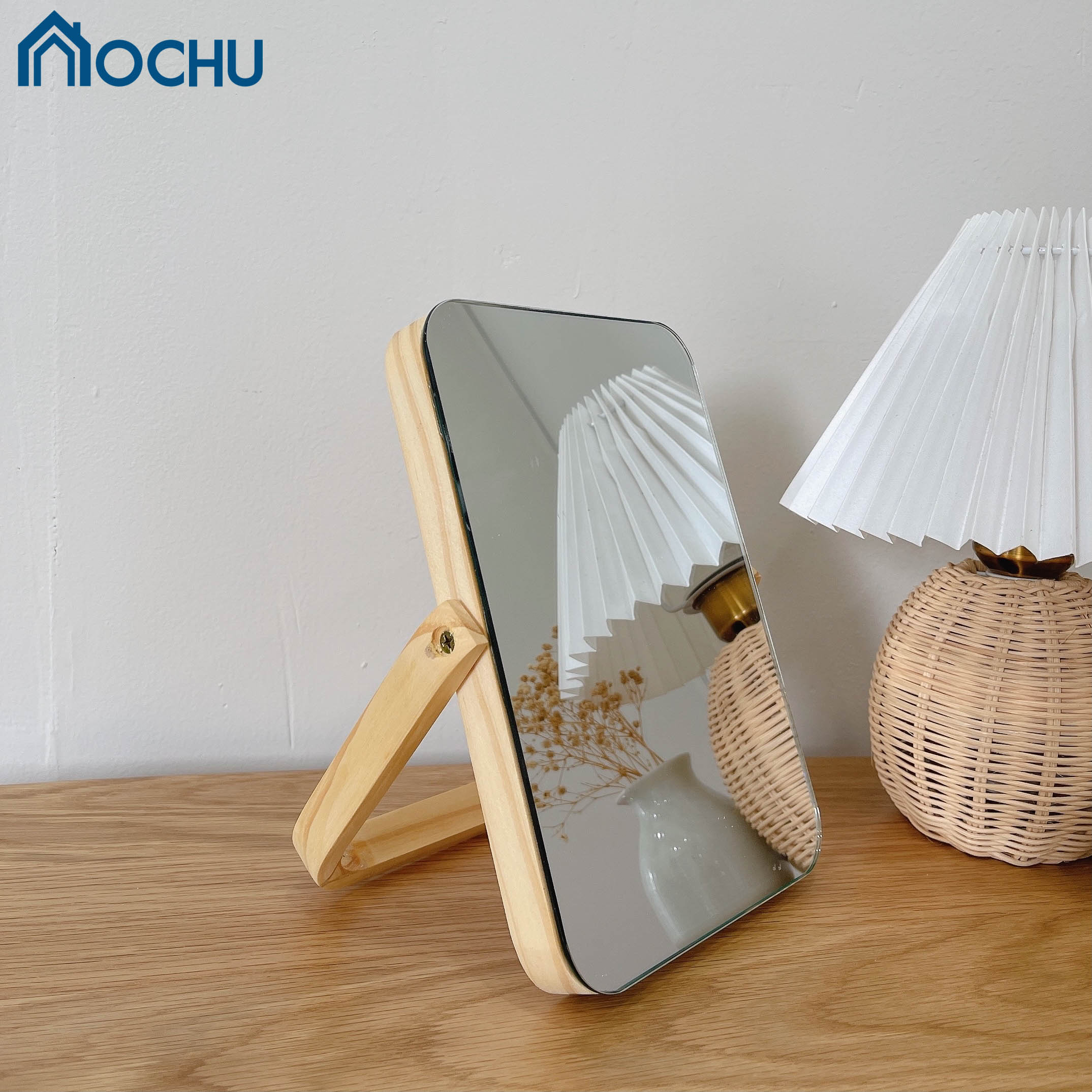 Gương Để Bàn Khung Gỗ OCHU - Mini Mirror