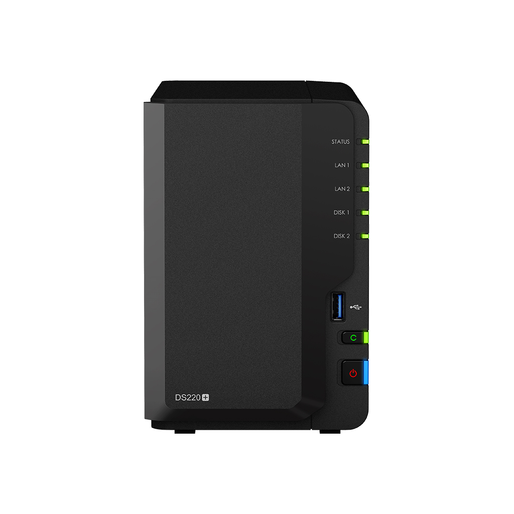 Ổ Cứng Mạng Synology NAS DS220+ (Đen) - Hàng Chính Hãng