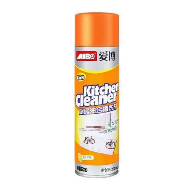 Bình Xịt Bếp Kitchen clear vàng cam tặng kèm giở treo đồ tiện lợi