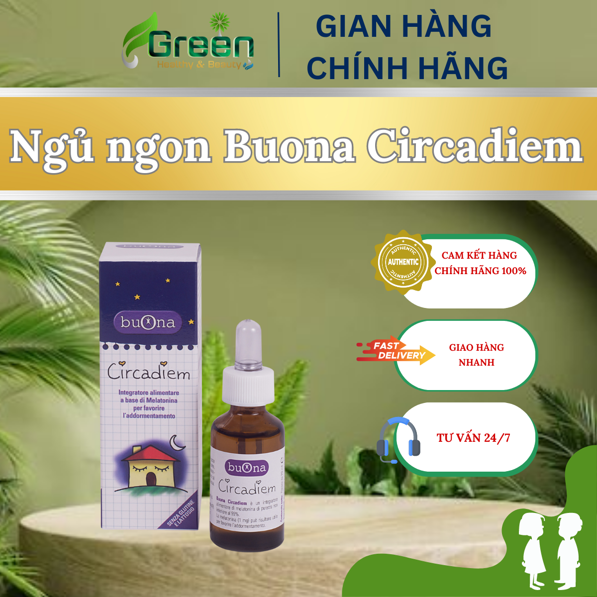 Siro ngủ ngon BUONA CIRCADIEM (Lọ 20ml)