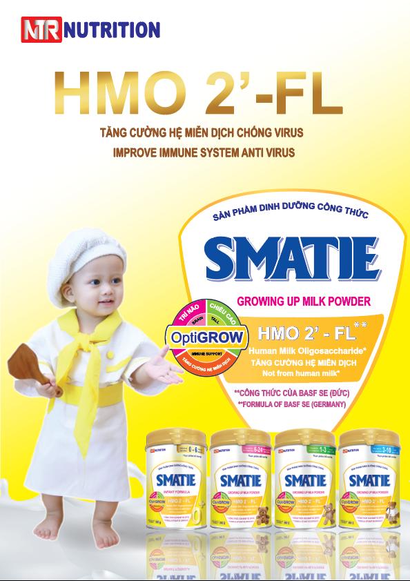 SỮA CÔNG THỨC HMO SMATIE SỐ 0 LON 800G