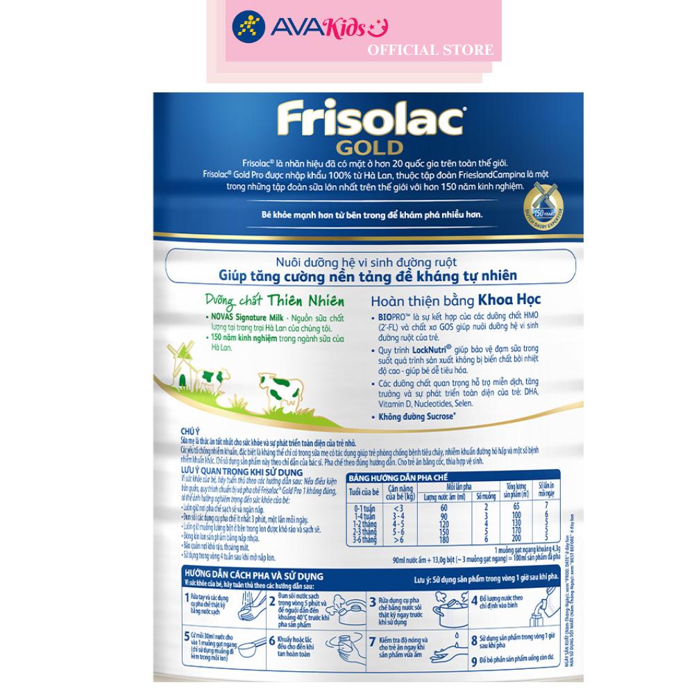 Sữa bột Friso Gold Pro số 1 800g (0 - 6 tháng)