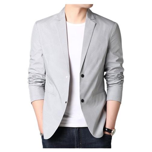 Áo khoác vest nam hàn quốc được làm từ chất liệu vải tổng hợp mã- H60