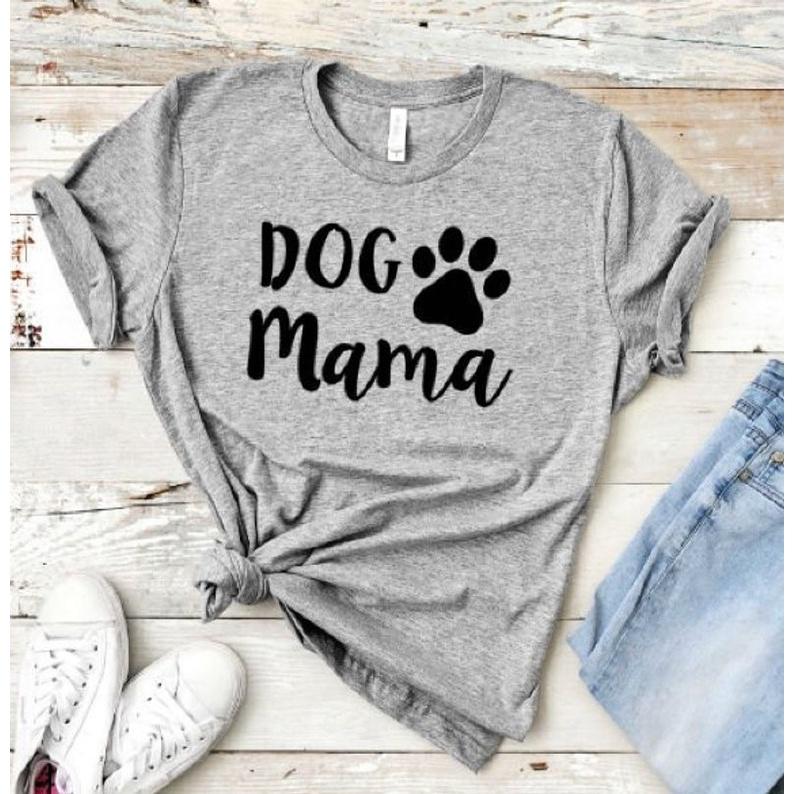 Áo thun nữ ngắn tay Dog mama siêu cute