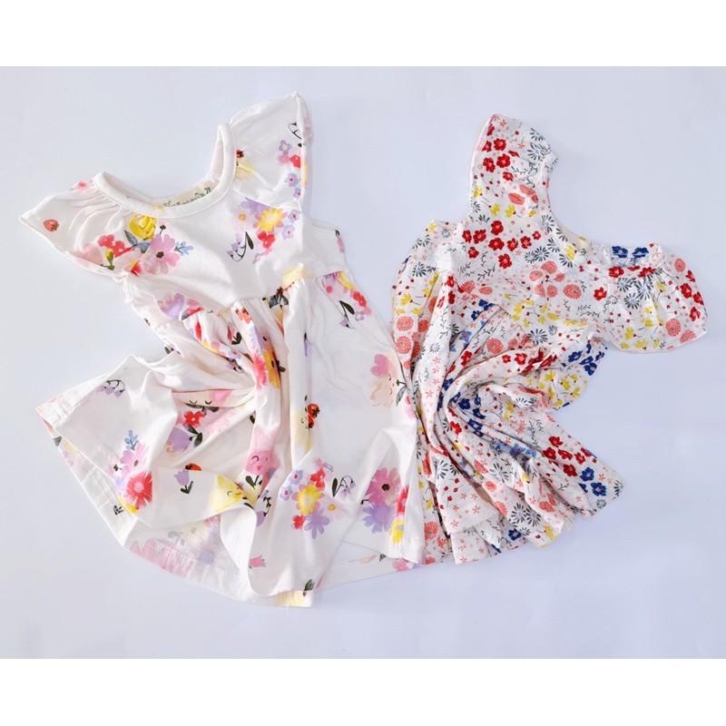 váy cánh tiên chất cotton nhiều họa tiết phong các Hàn Quốc