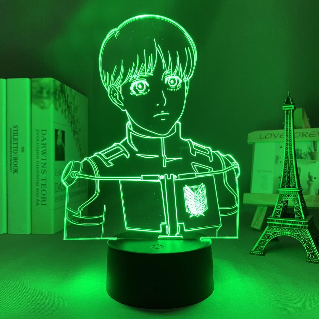 Đèn Led Anime Attack Titan Armin Arlert Cho Trang Trí Phòng Ngủ Đèn Ngủ Trẻ Em Quà Tặng Sinh Nhật Manga Shingeki No Ky