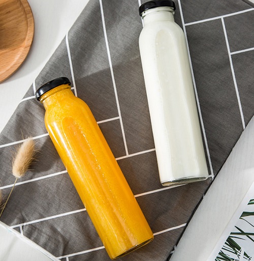 Chai thuỷ tinh Cao 350ml Nắp Thiết | Tùy Chọn Chọn Màu Nắp