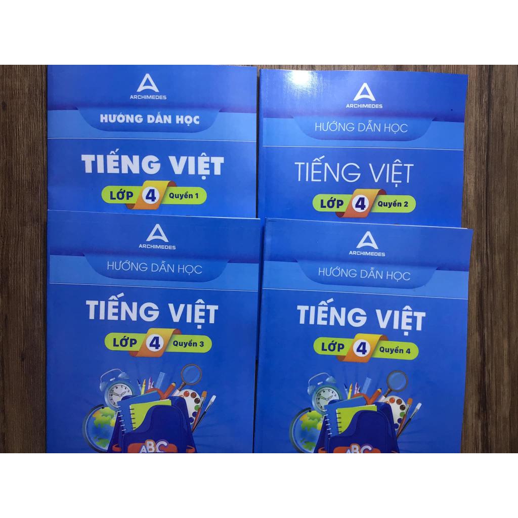 Sách - Combo 4 cuốn Hướng dẫn học toán lớp 4