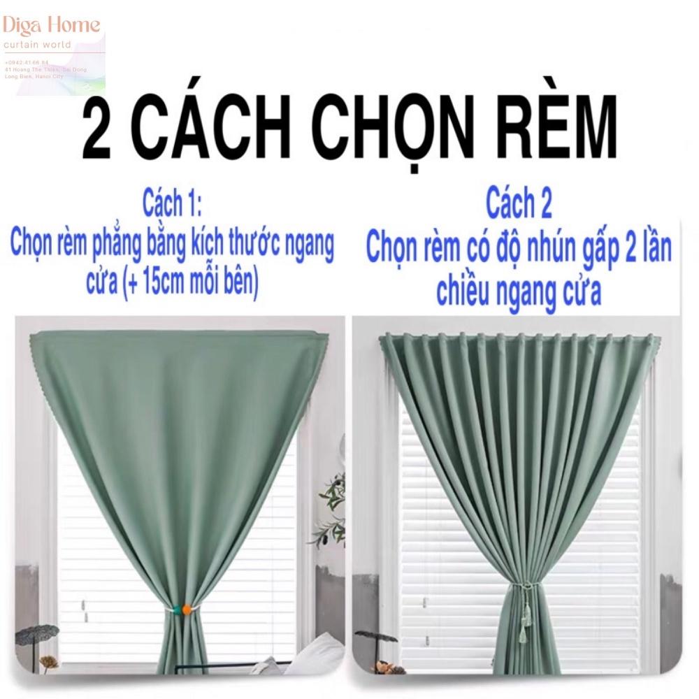 Rèm Dán Tường Cửa Sổ,Trang Trí-Không Cần Khoan Vô Cùng Tiện Lợi, Chất Liệu Vải Cản Sáng Tốt