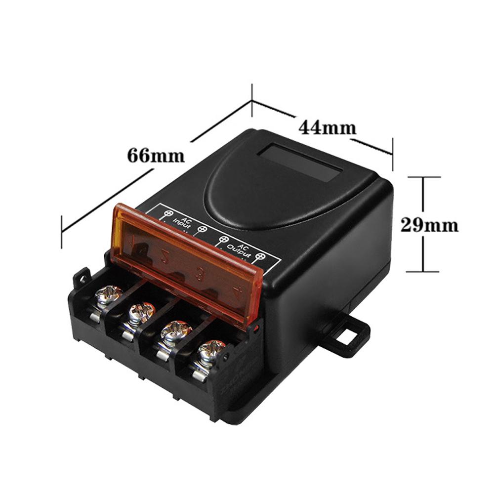 Universal Wireless Remote Switch High Power Fan Ceiling Lamp Relay Switch 30A Relay Module ON/OFF Switch Keyfob Home with LED Indicator