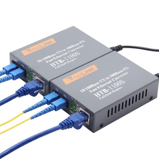 Bộ chuyển đổi quang điện Netlink 1 sợi tốc độ 10/100Mb Single Fiber HTB-3100/AB - Hàng nhập khẩu