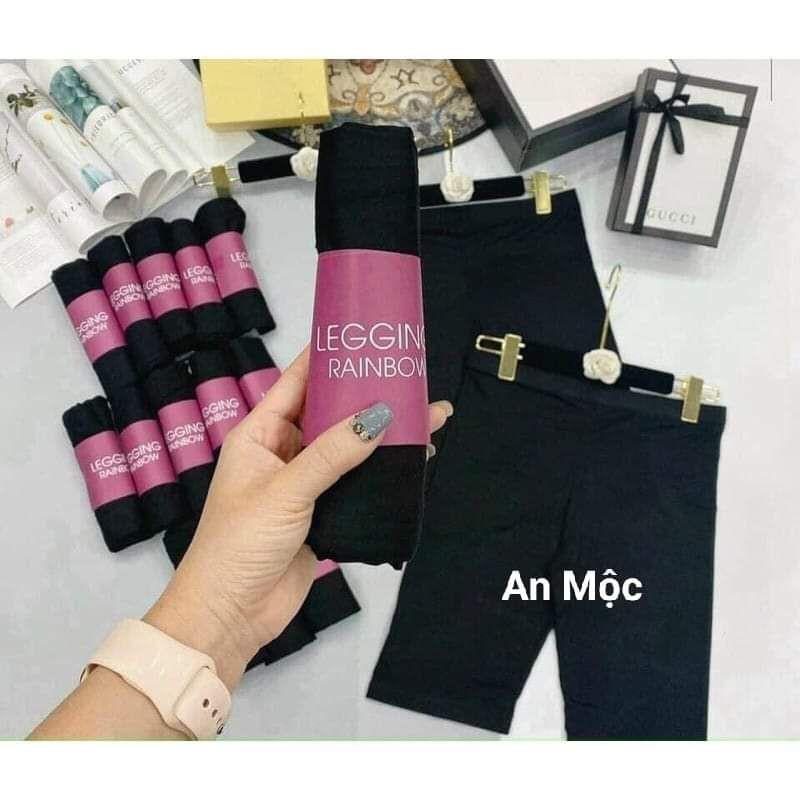 Quần legging short đùi ôm vải cotton dẻo thun ôm hàng Thái