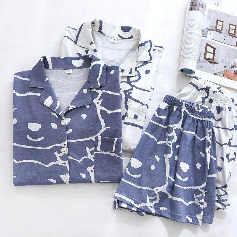 Bộ ngủ pijama nữ lụa mềm mát dễ thương size M L